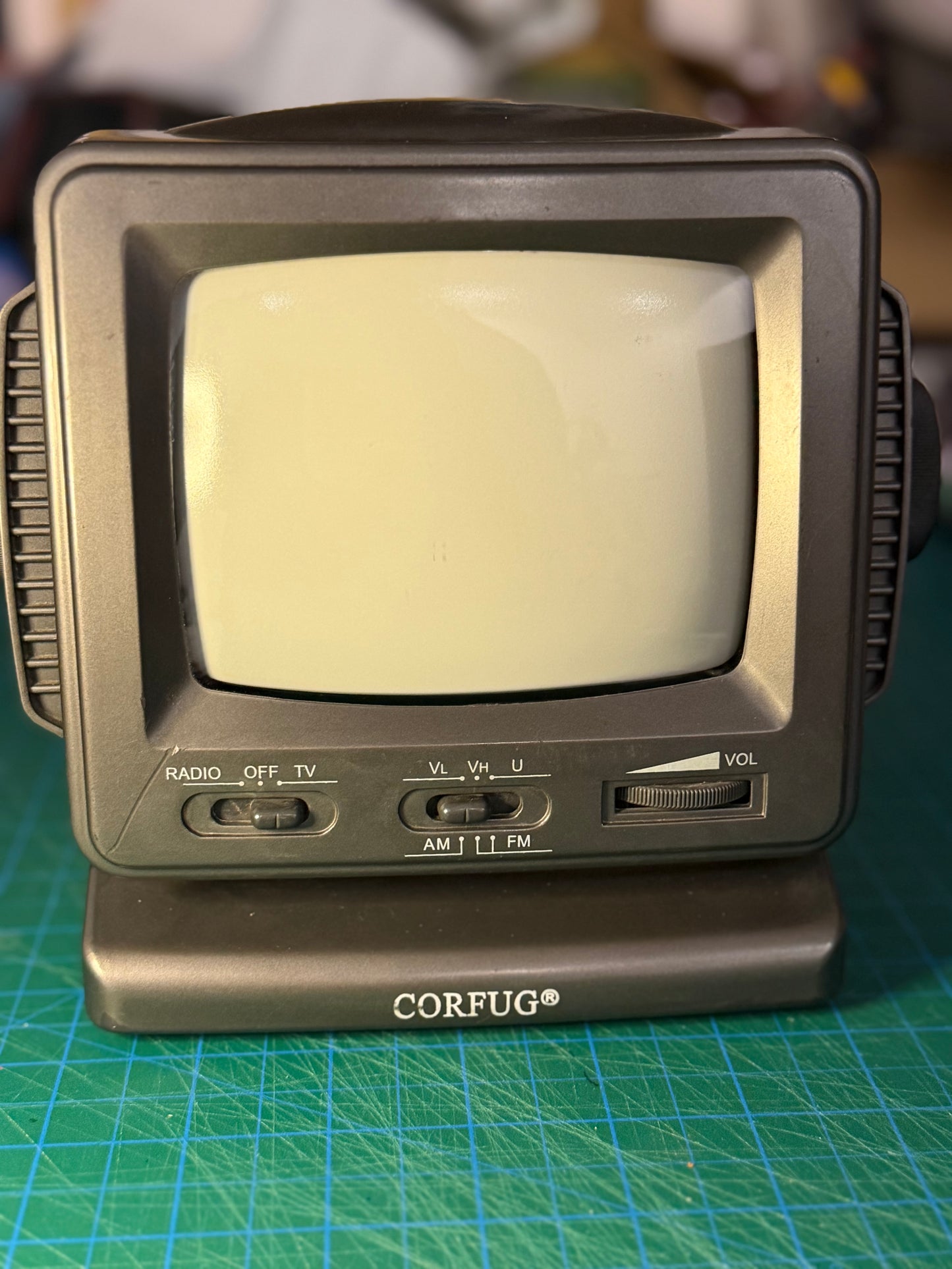 Corfug Portable Black & White TV